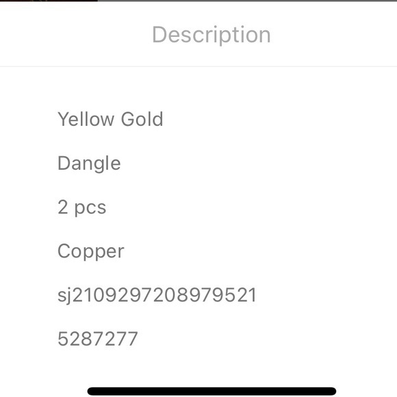 Star Drop Earrings Golden - Picture 5 of 6